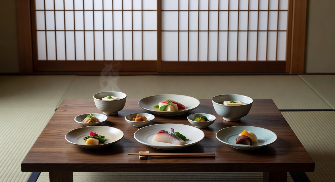 伝統的な懐石料理