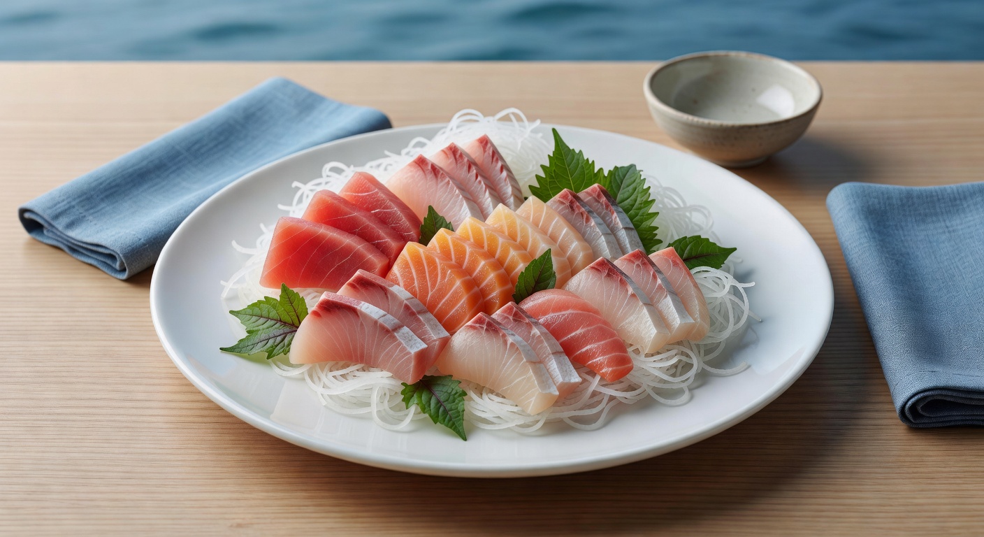 刺身の盛り合わせ